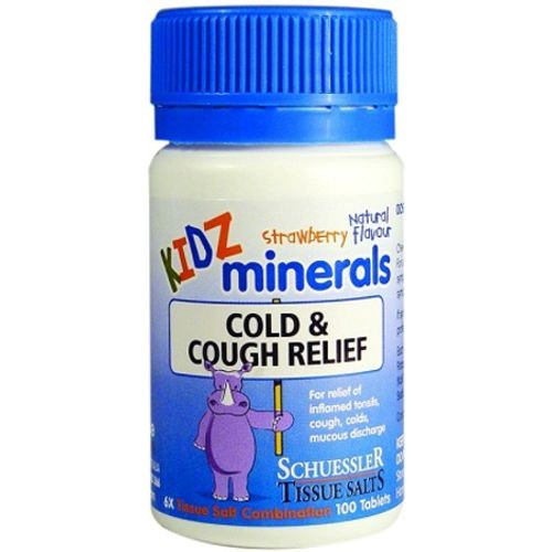 KIDZ MINERALS COLD & COUGH RELIEF 100Tabs
