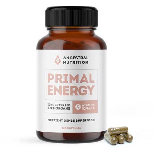 ANCESTRAL NUTRITION PRIMAL ENERGY WOMEN’S BLEND 120 CAPSULES